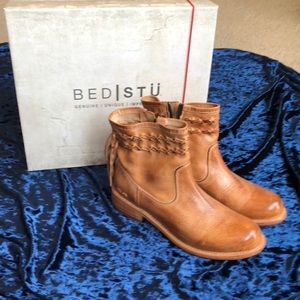 BEDSTU Craven boots in Tan Dip Dye